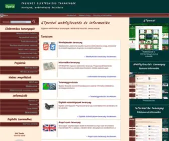 Gtportal.eu(GTportal webfejlesztés és informatika) Screenshot