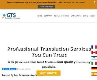 GTS-Translation.com(Global Translation Services) Screenshot