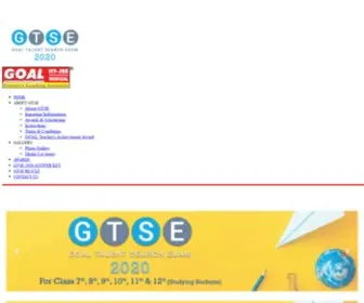 Gtse.in(Goal Talent Search Examination 2023) Screenshot
