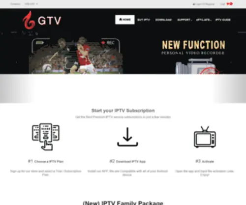 Gtviptv.com(Gtv) Screenshot