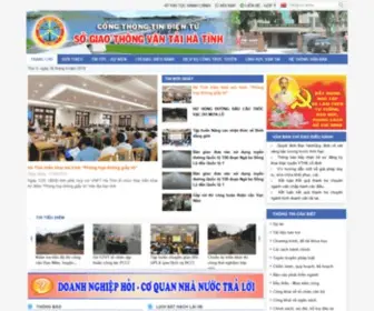 GTVthatinh.gov.vn(SỞ GIAO THÔNG VẬN TẢI TỈNH HÀ TĨNH) Screenshot