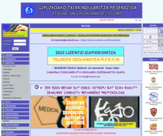 Gtxe.eus(Gipuzkoako Txirrindularitza Elkargoa) Screenshot