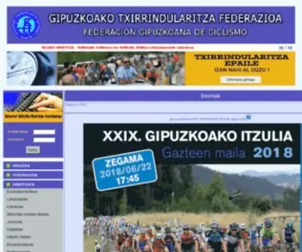 Gtxe.org(Gipuzkoako Txirrindularitza Elkargoa) Screenshot