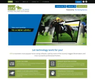 GTxhorseracing.com.au(GTX Horse Racing Software) Screenshot