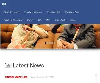 GU.edu.pk(Gomal Main) Screenshot
