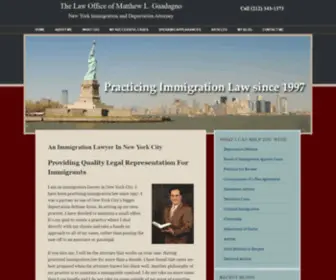 Guadagno-Immigration.com(The Law Office of Matthew L) Screenshot