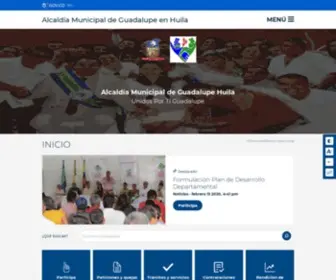 Guadalupe-Huila.gov.co(Alcaldía de Guadalupe Huila) Screenshot