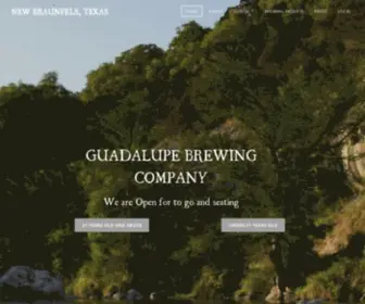 Guadalupebrew.com(Guadalupe Brewing Company) Screenshot