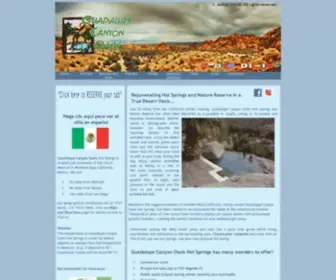 Guadalupecanyonoasis.com(Guadalupe Canyon Oasis Desert Hot Springs) Screenshot