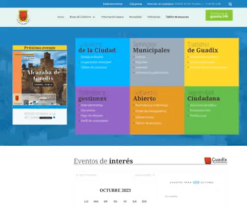 Guadix.es(Ayuntamiento de Guadix) Screenshot