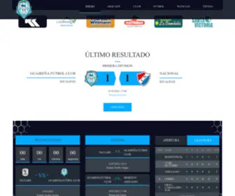 Guairenafc.com.py(Sitio oficial de Guaireña Fútbol Club de la Ciudad de Villarrica) Screenshot