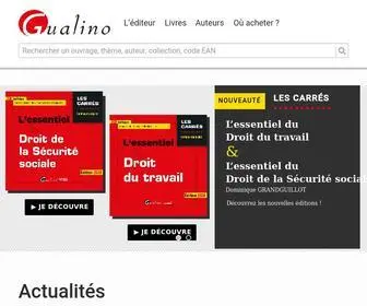 Gualino.fr(Gualino est un éditeur académique majeur dans les domaines du droit de la compta) Screenshot