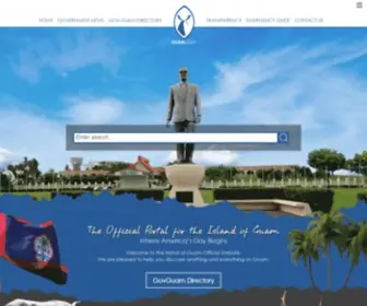 Guam.gov(Official Portal for the Island of Guam) Screenshot