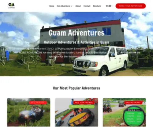 Guamadventures.com(Guam Adventures) Screenshot