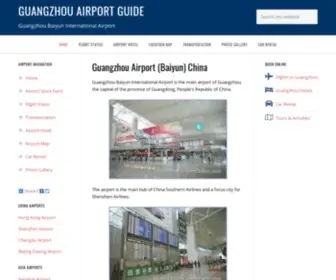 Guangzhouairportonline.com(Guangzhou Baiyun International Airport) Screenshot