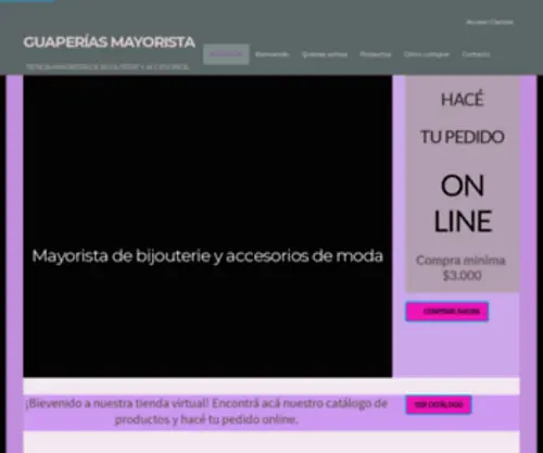 Guaperiasmayorista.com.ar(Guaperías) Screenshot