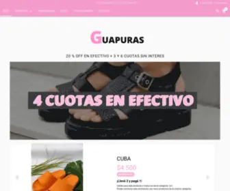 Guapuras.com.ar(GUAPURAS CALZADOS) Screenshot