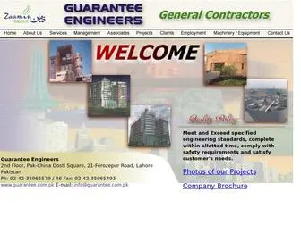 Guarantee.com.pk(Guarantee Engineers) Screenshot