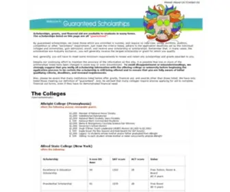 Guaranteed-Scholarships.com(Guaranteed Scholarships and Financial Aid) Screenshot