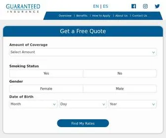 Guaranteedinsurance.net(Guaranteed Insurance Home) Screenshot