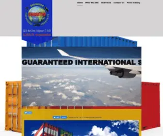 Guaranteedintl.com(Guaranteed International Shipping LLC) Screenshot