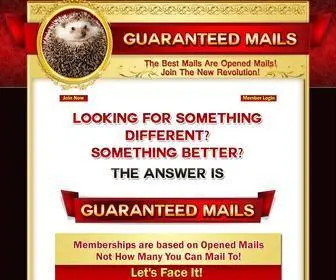 Guaranteedmails.com(Guaranteed Mails) Screenshot