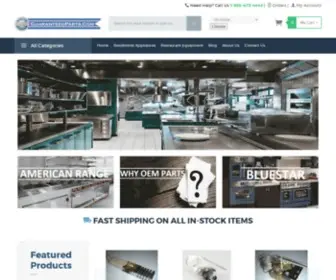 Guaranteedparts.com(Restaurant Equipment Parts) Screenshot