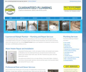 Guaranteedplumbinginc.com(Residential Plumbing Service & Repair in Wendell NCPLUMBER) Screenshot