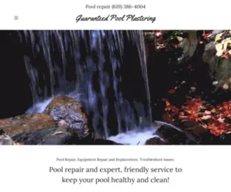 Guaranteedpoolplastering.com(Guaranteed Pool Plastering) Screenshot