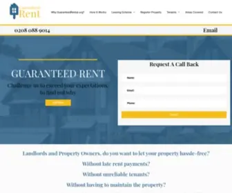 Guaranteedrental.org(Unique Fixed Guaranteed Rental Scheme for Landlords in London) Screenshot