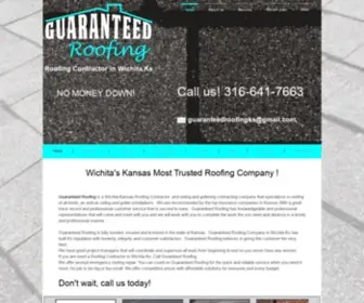 Guaranteedroofingwichita.com(" Guaranteed Roofing) Screenshot