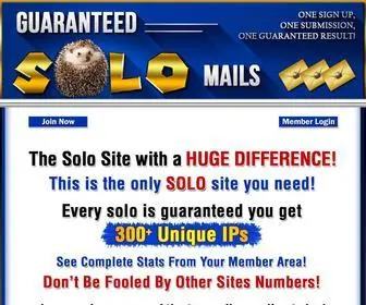 Guaranteedsolomails.com(Guaranteed Solo Mails) Screenshot