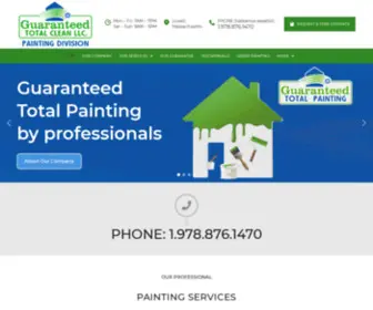 Guaranteedtotalpainting.com(Painting Division) Screenshot