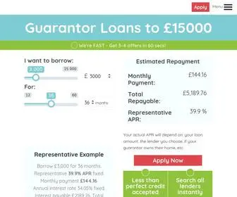 Guarantor-Loans.co.uk(Solution Loans: Compare Guarantor Loans in the UK up to £15000) Screenshot