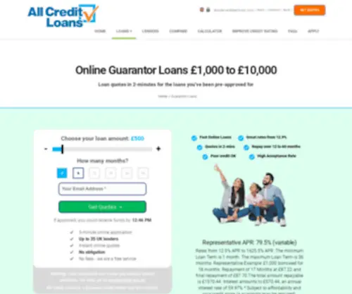 Guarantorloansuk.net(Fast Online Guarantor Loans £1000) Screenshot