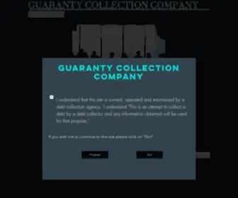 Guarantycollections.com(Guaranty Collection Company) Screenshot