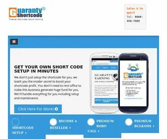 Guarantyshortcode.com(Guaranty ShortCode) Screenshot