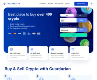 Guardarian.com(Buy, Sell, and Swap crypto on Guardarian) Screenshot