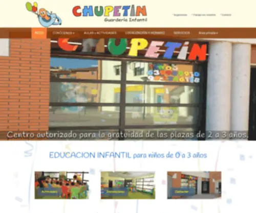 Guarderiachupetin.es(Guardería Infantil en Valladolid) Screenshot