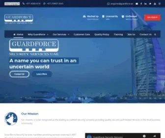 Guardforce.ae(Guardforce UAE Providing Security Services In Dubai) Screenshot