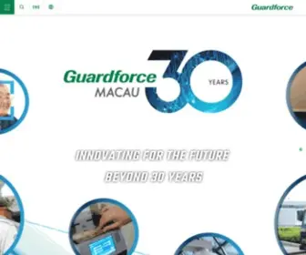 Guardforce.com.mo(Macau Security Company) Screenshot