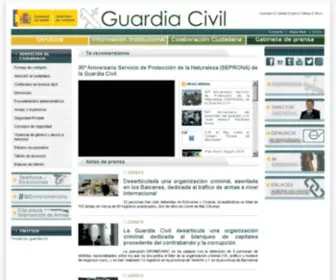 Guardiacivil.com(Web Oficial de la Guardia Civil) Screenshot