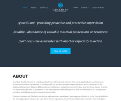 Guardian-WP.com(Guardian Wealth Partners) Screenshot