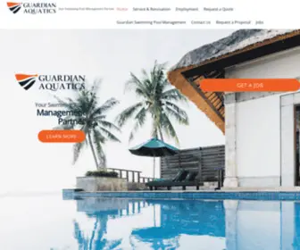 Guardianaquatics.com(Your Swimming Pool Management Partner) Screenshot