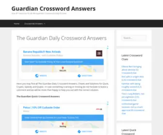 Guardiancrosswordsnswers.co.uk(The Guardian Crossword Answers) Screenshot