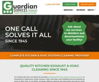 Guardiandallas.com(Commercial Kitchen Maintenance Dallas TX) Screenshot