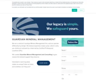 Guardianmm.com(Our team and landmen are here to help you. Our legacy) Screenshot