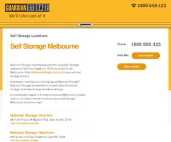 Guardianstorage.com.au(Self Storage Melbourne) Screenshot