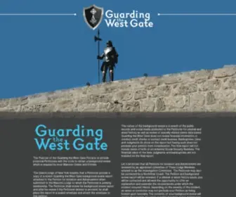 Guardingthewestgate.com(Guarding West Gate) Screenshot