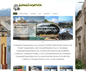 Guatemalatransportation.com(Guatemala Transportation & Shuttle Bus) Screenshot